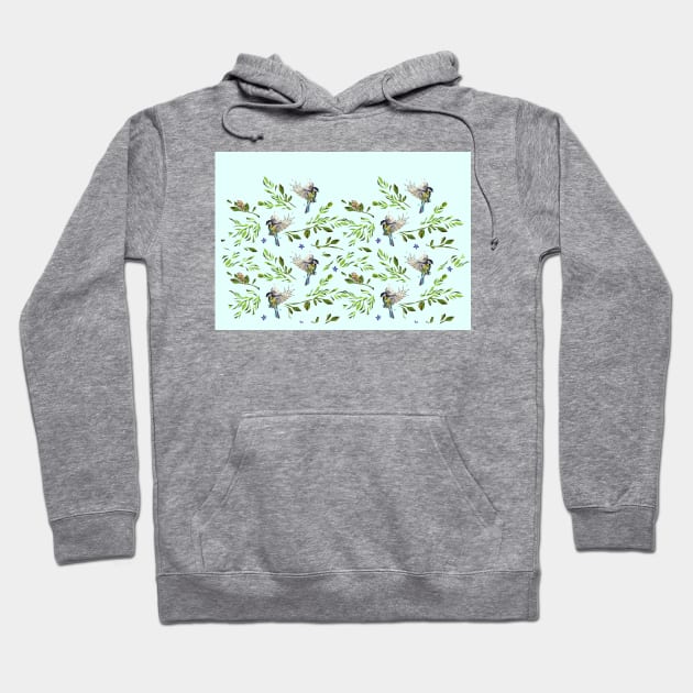 Geometric Birds Pattern Colors Hoodie by XOOXOO